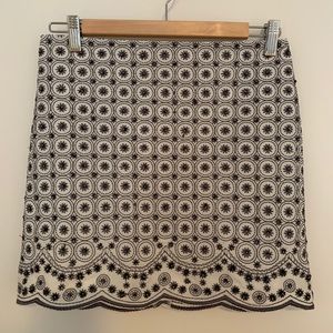 Beaded Club Monaco mini skirt
